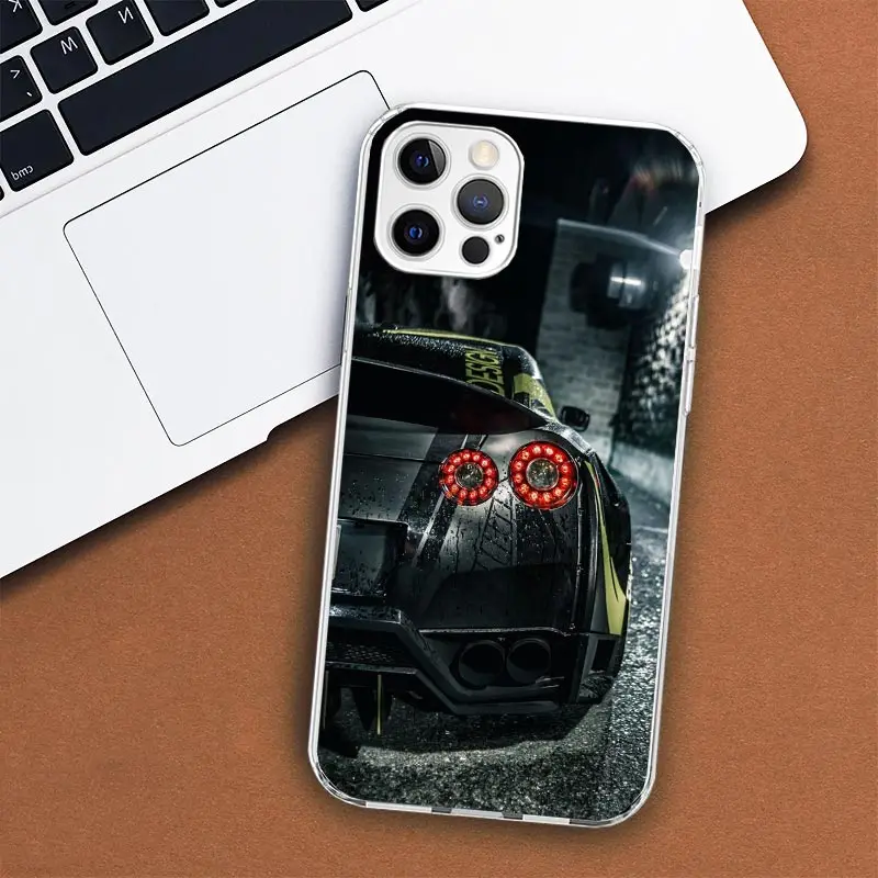 Japan JDM Sports Car GTR Phone Case For Apple iPhone 11 12 13 14 15 16 Pro Max 7 X XS 8 Plus + Mini SE Customized Print Soft Cov