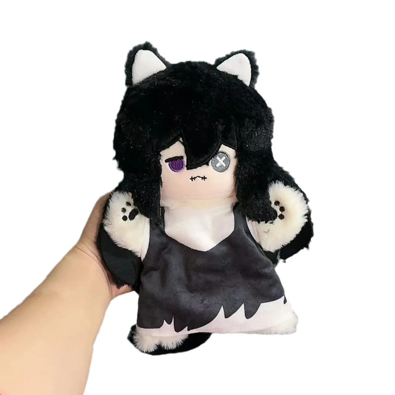 Gothic Mystery Game Plush Set Crying Mask & Magician Hat Stuffed Doll Cute Horror Collectible Gift for Fans