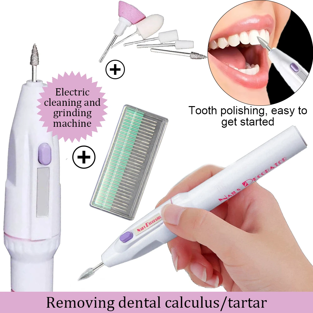 Top Selling Dental Teeth Polisher Cleaner Electric Calculus Tartar Stain Plaque Remover Whitening Polishing Kit Dentistry Tool