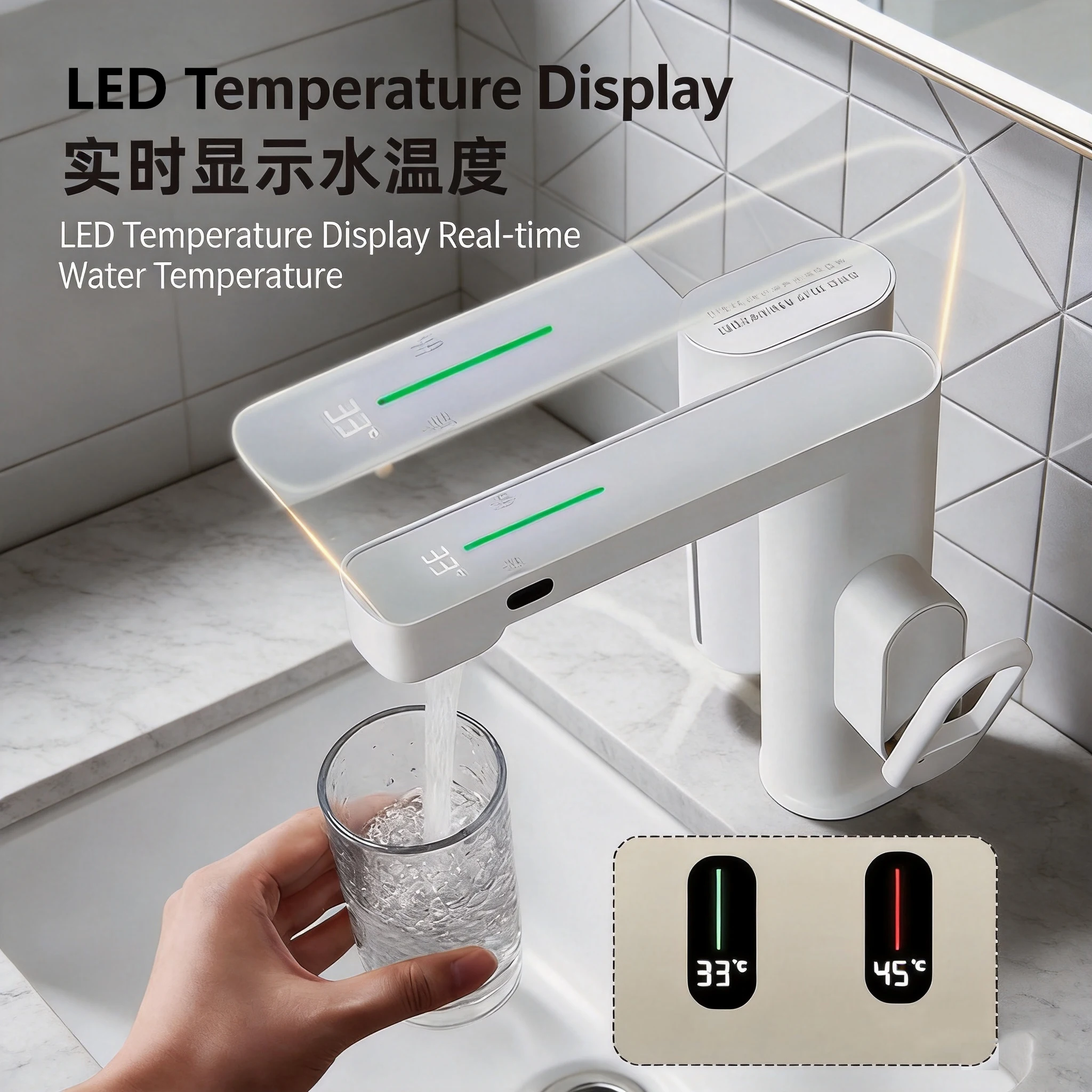 Torayvino Bathroom Basin Sensor Faucet Deck Mounted With Soap Dispenser Foam Style Touch Free Hot Cold Water Outlet Mixer Taps