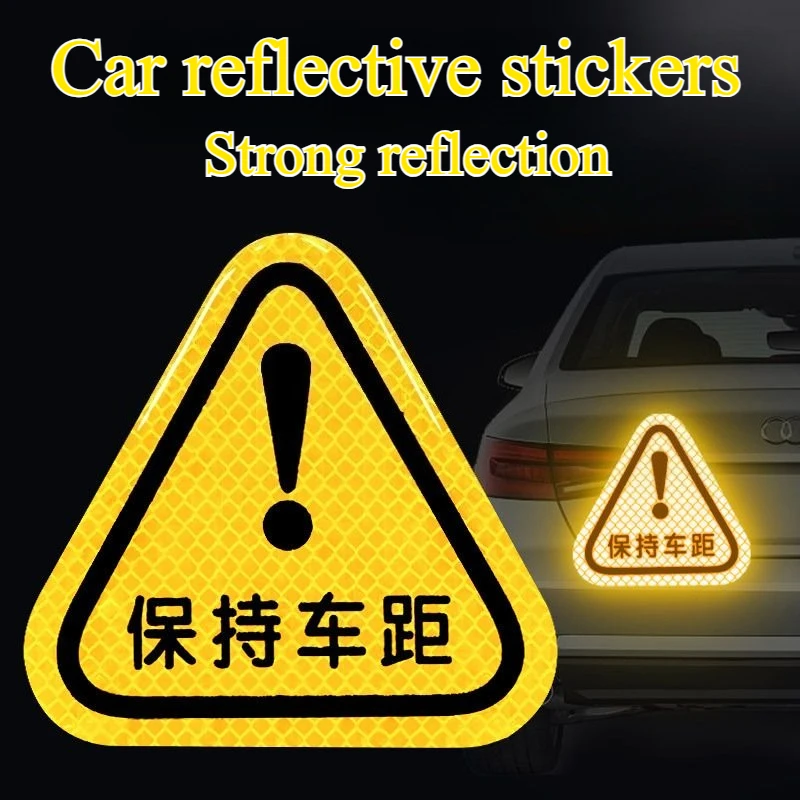 

Car Reflective Stickers Triangle for Car Truck Motorcycle Reflector Decor Night Safety Driving Warning Mark Decal