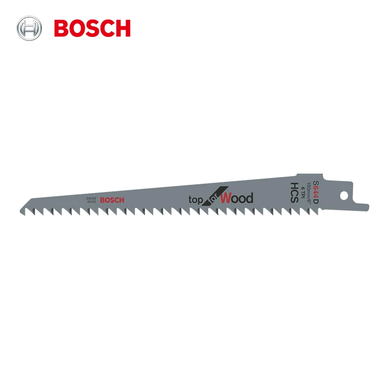 S644D HCS Reciprocating Saw Blade 6 TPI 4mm Pitch, for Wood Panel Timber Plastic Pipe, 1/2