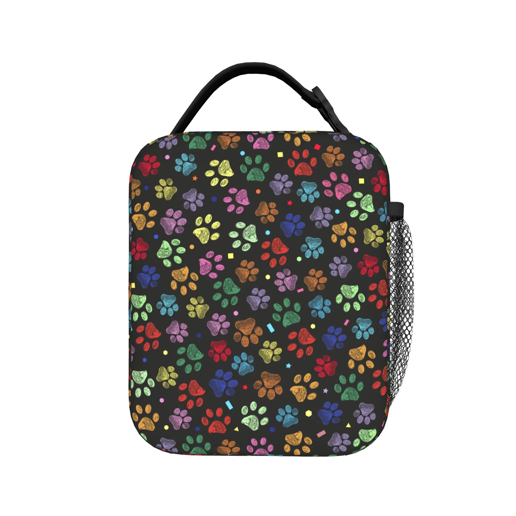 Cute Animal Paw Pattern Thermal Insulated Lunch Bag for Picnic  Portable Food Container Bags Thermal Cooler Food Box