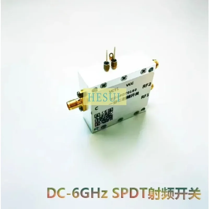 DC- 6GHz SPDT RF switch module Broadband RF SPDT electronic switch module Microwave Routing switch board CNC Al shielding shell