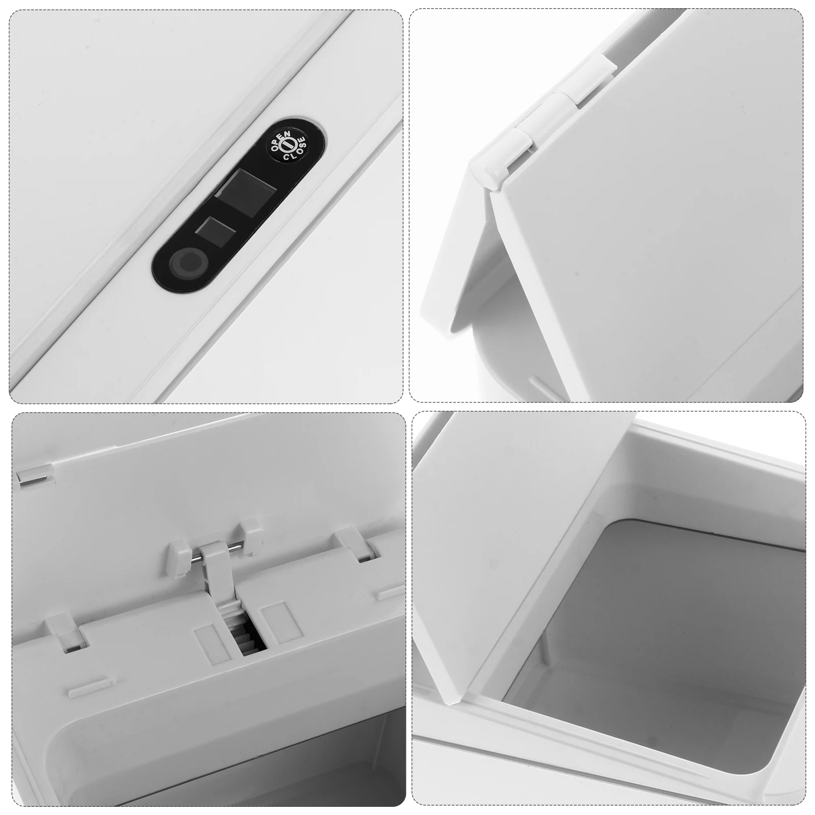 

1pc Trash Can Electric Garbage Car Storage Box Snack Container With Sensor Organizer Environmentally Friendly Space Saving