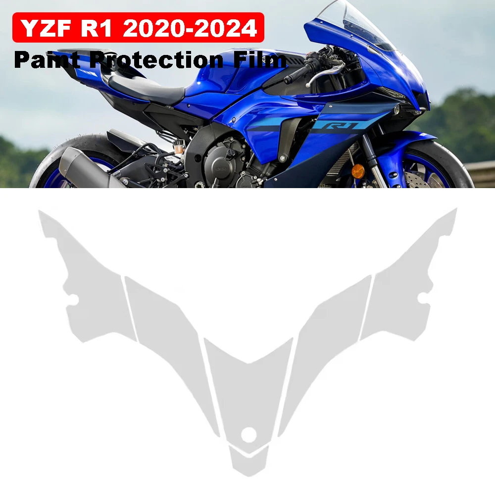 

YZF-R1 TPU Paint Protection Film Transparent Motorcycle PPF Ultra-Thin Anti-scratch Parts For Yamaha YZFR1 YZF R1 2020-2024