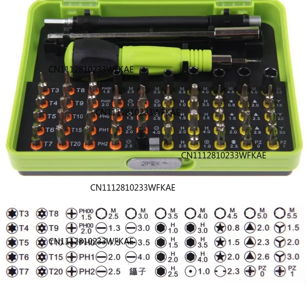 53 In 1 Multi-purpose Screwdriver Bit Screw Driver Kit Precision Screwdriver Set Computer PC Precision Opening Repair Tools