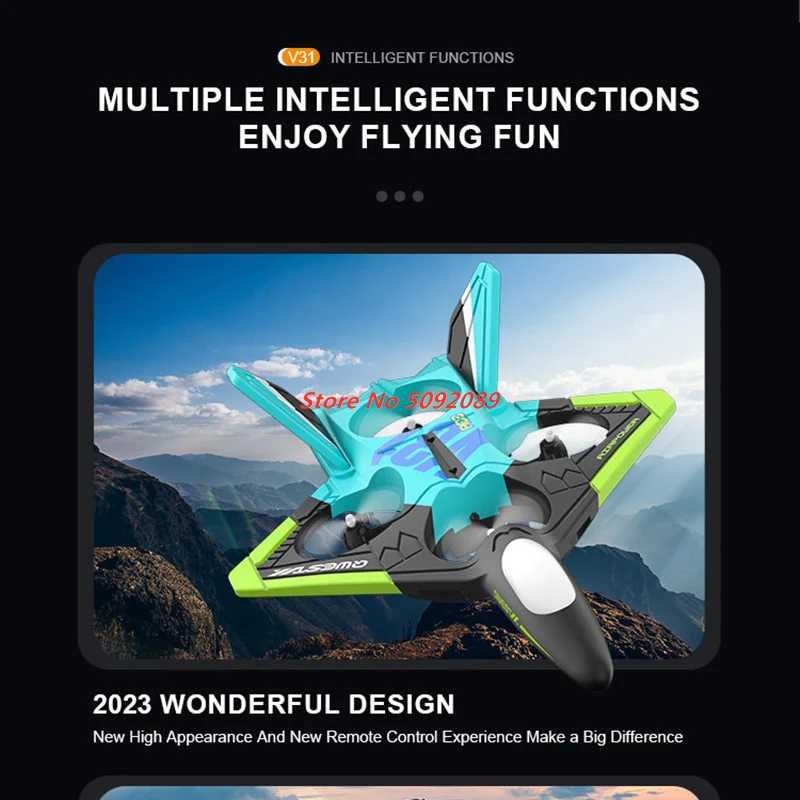 4K EPP Foam Glider Plane Intelligent 4K Camera Aerial Photography Four Motor Rolling Hovering RC Dron RC Glider For Gifts