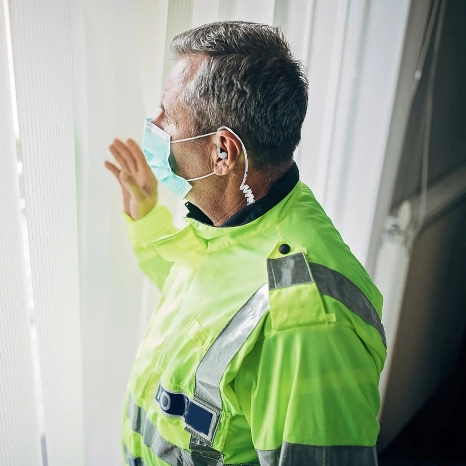 

Гарнитура Covert Acoustic Tube Walkie с шумоподавлением, легкая, удобная, с микрофоном-клипсой для K- Intercom