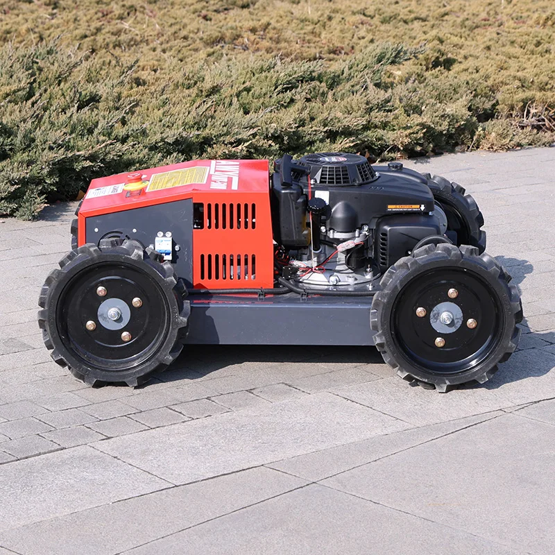 Customized Long Endurance Gas Wheel Remote Control Lawn Mower Powerful Grass Machine For Hilly Terrain Lawn