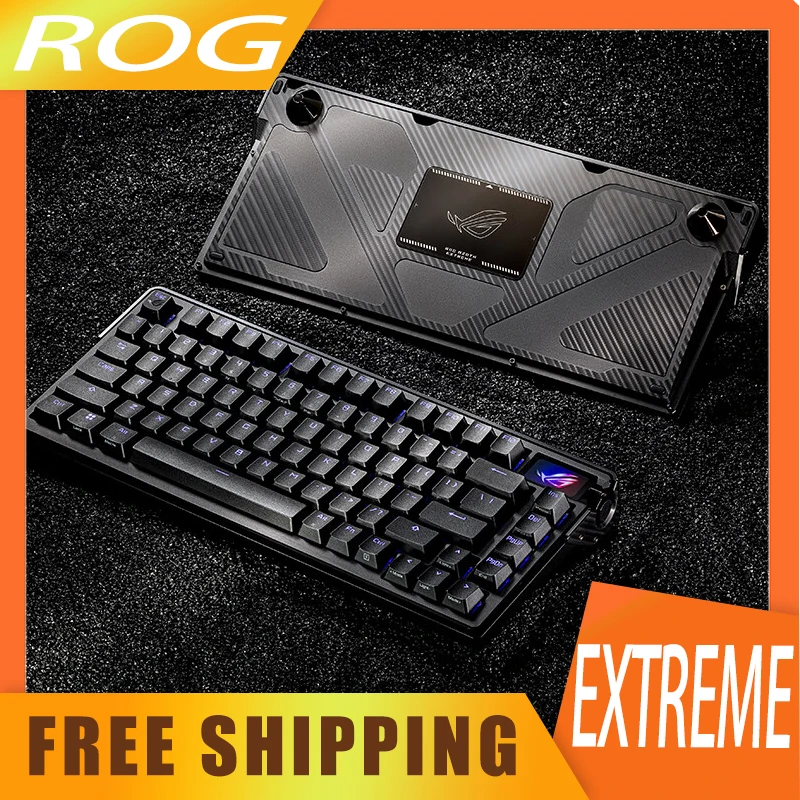 

Rog Extreme Mechanical Keyboard Wireless Three-Mode 8k Aluminium Alloy Keyboard Custom Touch Screen Keyboard For Pc Gamer Gifts