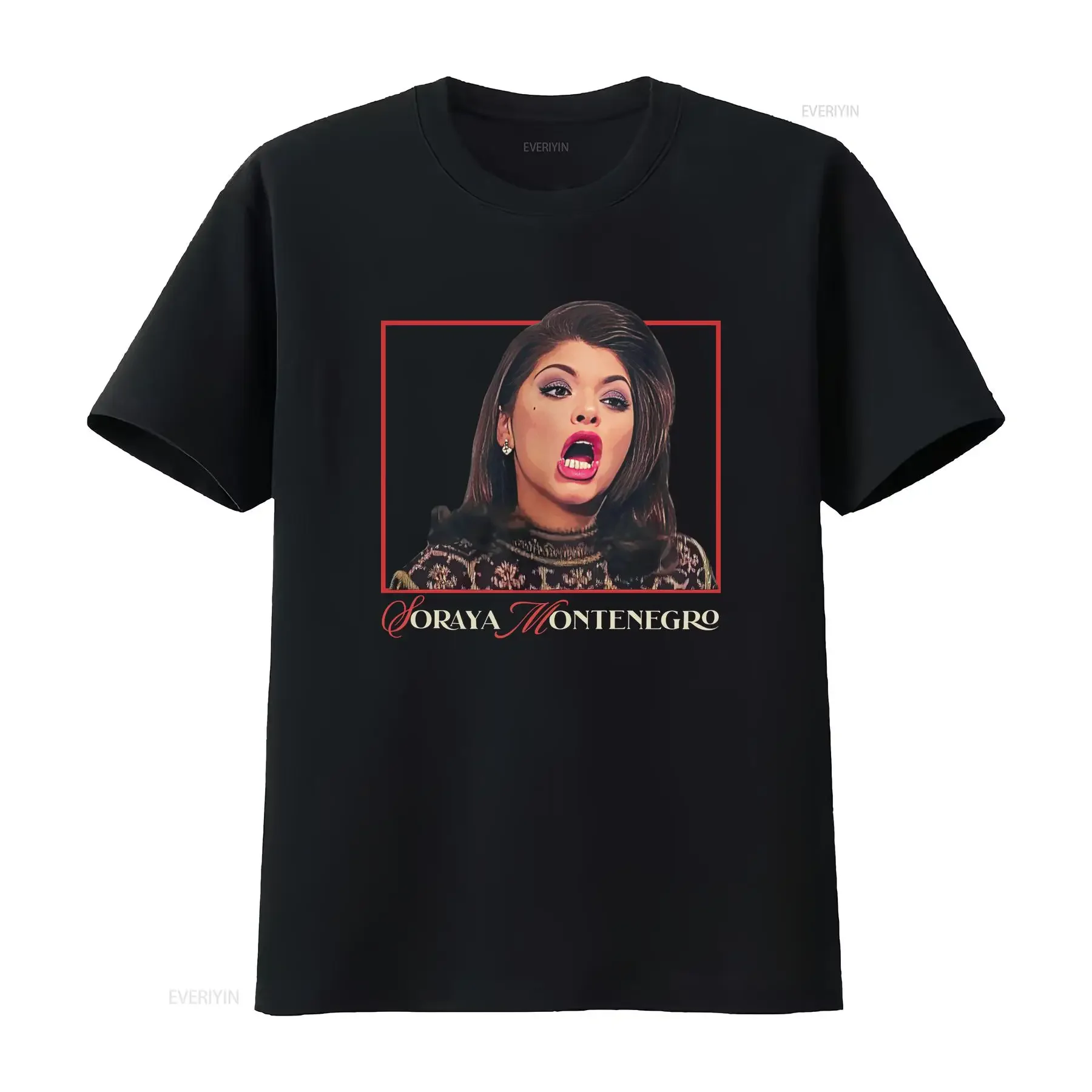 Soraya Montenegro screaming Bella and Canvas T Shirt Mexican melodramas tee Funny Pop Culture long or short sleeves vintage