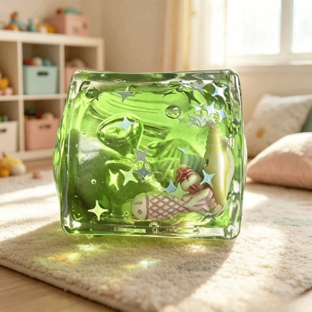Pinch Slow Rebound Ocean Theme Squishy Slow Rising 3D Shape Ocean Fidget Marine Block Ocean Theme Slow Rebound