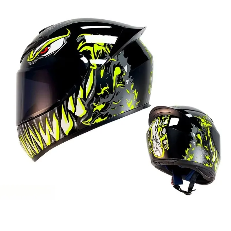 Motorcycle Helmet Four Seasons Full Face Bike Protective Safety Kart Racing Sports Car Original Casco Capacete DOT Certiication