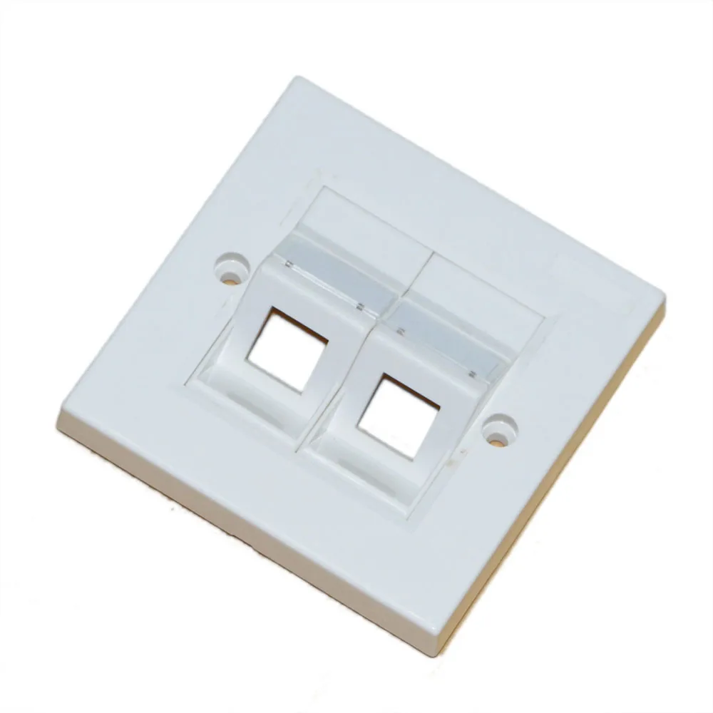 Pelat Dinding Fiber SC/LC/ST Simplex/Duplex Faceplate FTTH Tipe 86 1 Port/2 Port