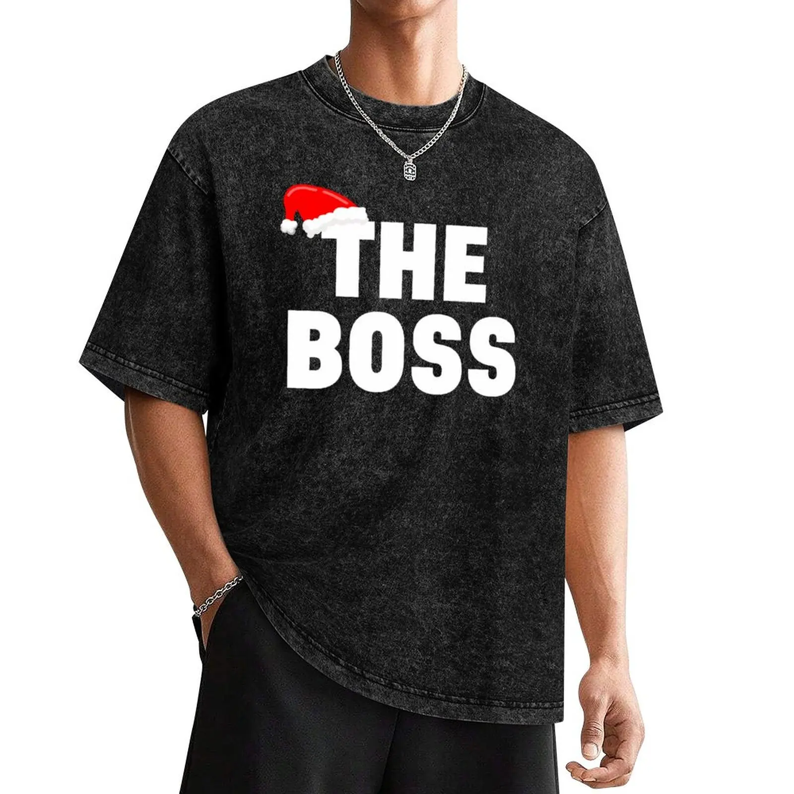 The Boss Christmas Couple Match Gifts T-Shirt plain Louboutins cotton graphic tees cotton man t-shirts luxury clothes men