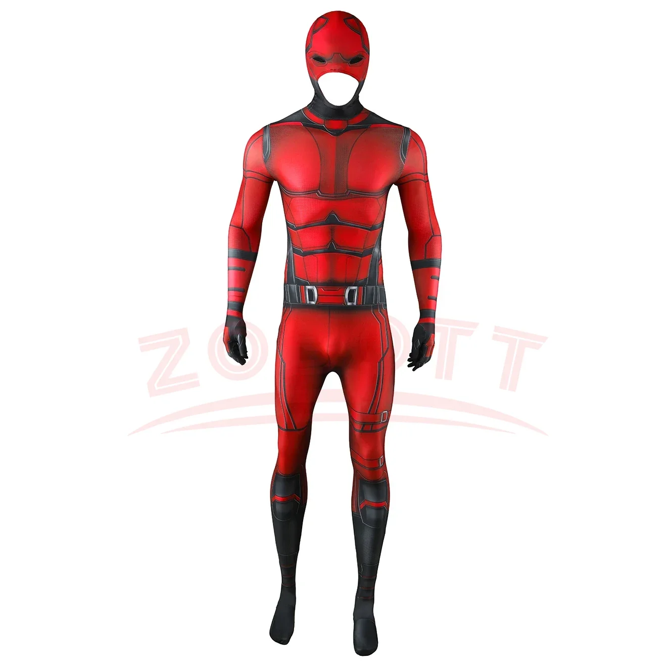 NEW Born Daredevil Costume Cosplay Spandex Halloween Costume Daredevil Superhero Zentai Suits Men Outfits Bodysuit for Adult