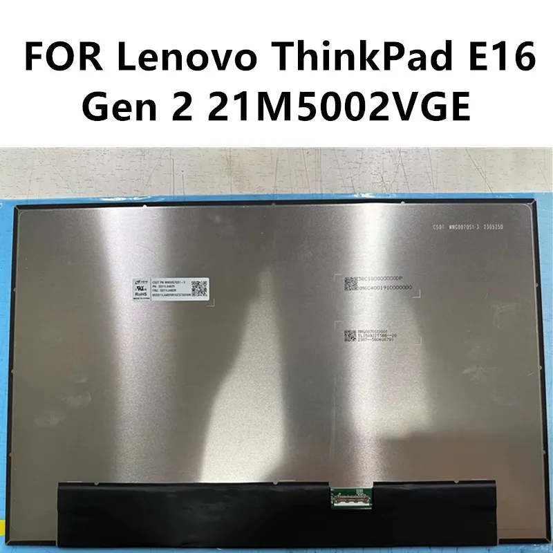 

16-дюймовый 60 Гц 1920 × 1200 WUXGA для Lenovo ThinkPad E16 Gen 2 21M5002VGE, замена ЖК-экрана ноутбука eDP, 30 контактов, протестировано