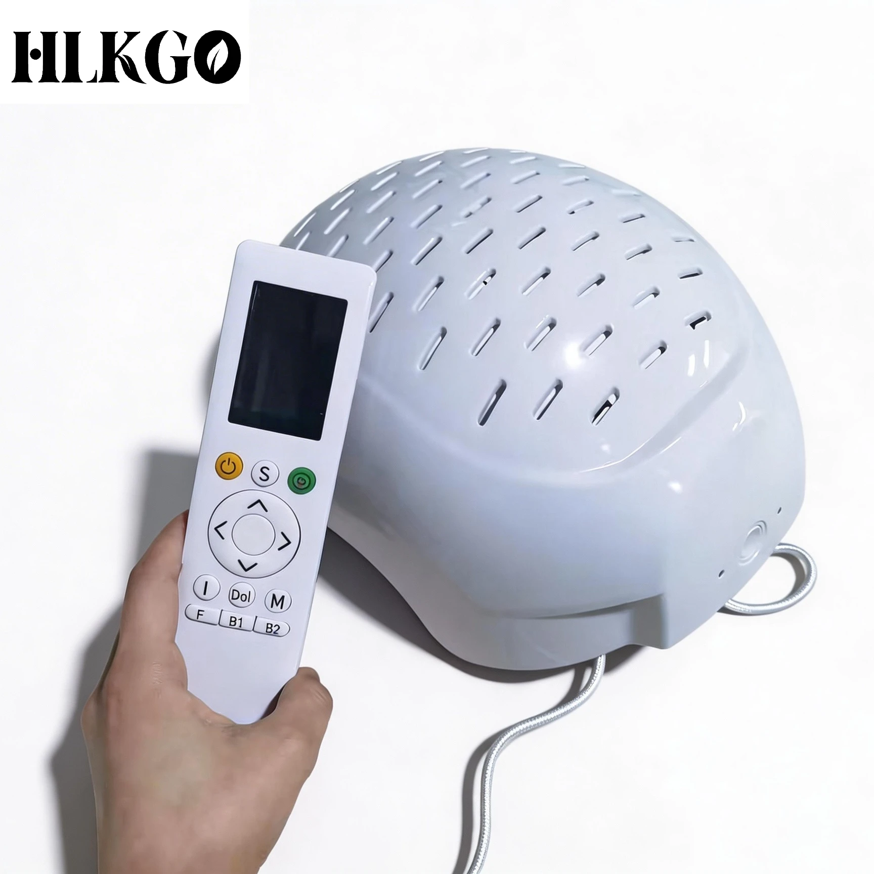 

Лазерный аппарат для роста волос при облысении HLKGO: Шлем-капюшон для светотерапии красным светом, лечение против выпадения волос