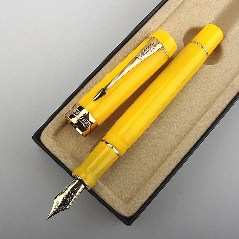 

New 4 Colour Jinhao 100 Centennial Resin Fountain Pen EF/F/M Nib Fine Golden Clip Business Office Gift Pen for Graduate Ink Pen