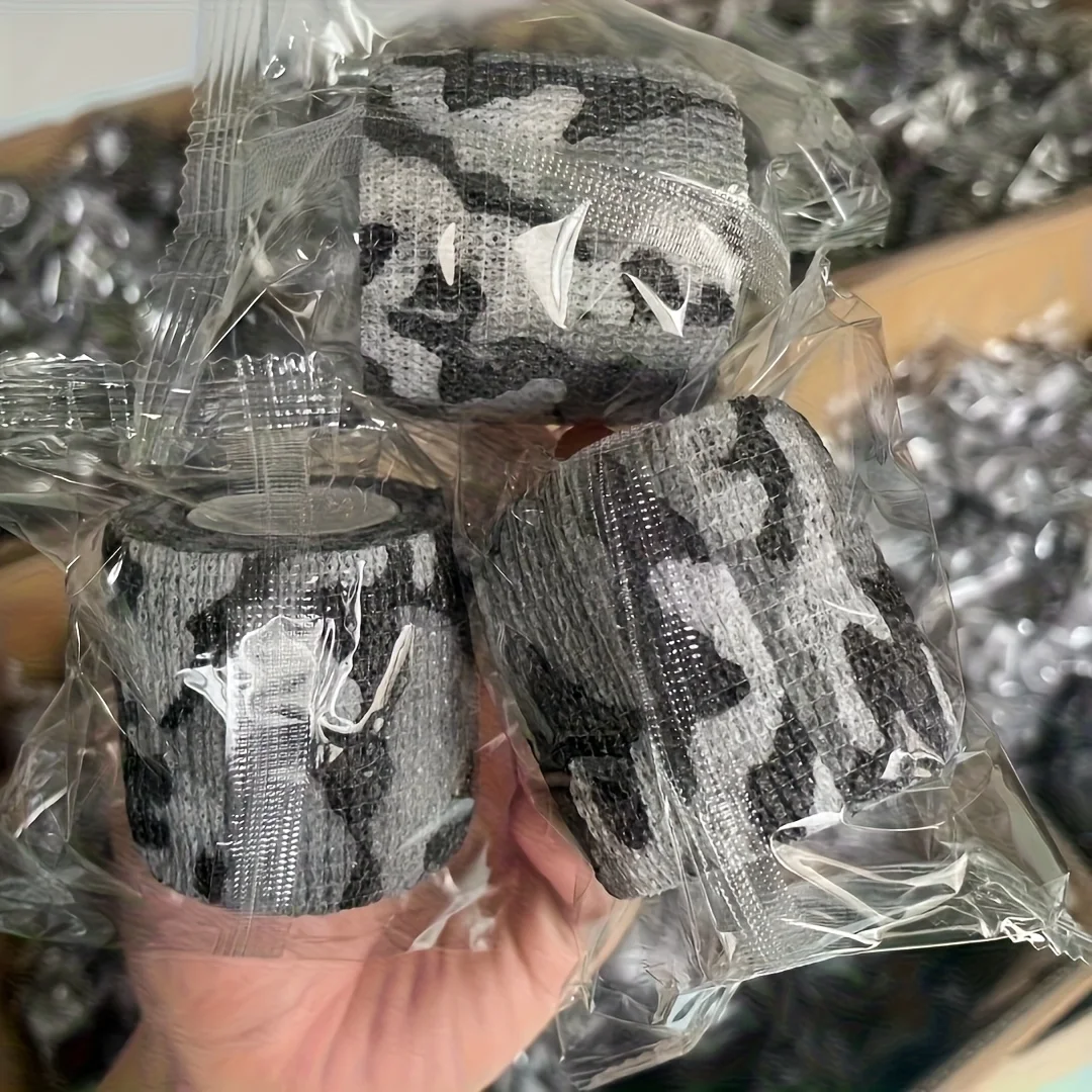 6/12 rolls mixed color self adhesive bandages 1.97 inches wide by 177 inches long pet bandages non-woven bandages adhesive gauze