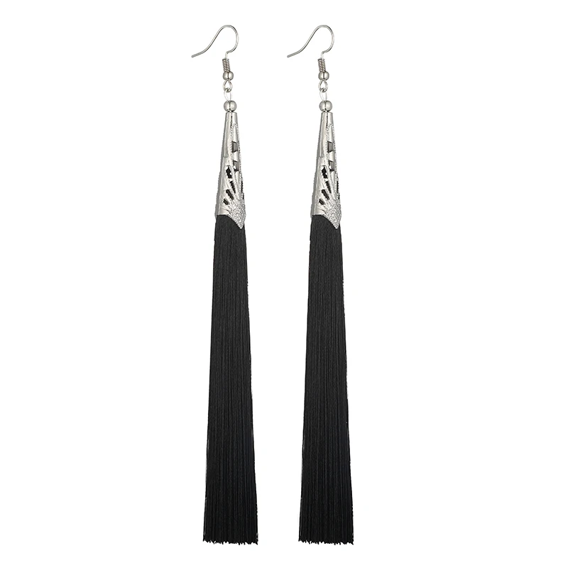 Bohemian Long Tassel Earrings For Women Fashion Jewelry Boho Drop Fringe Vintage Statement Wedding Earrings Pendientes Mujer
