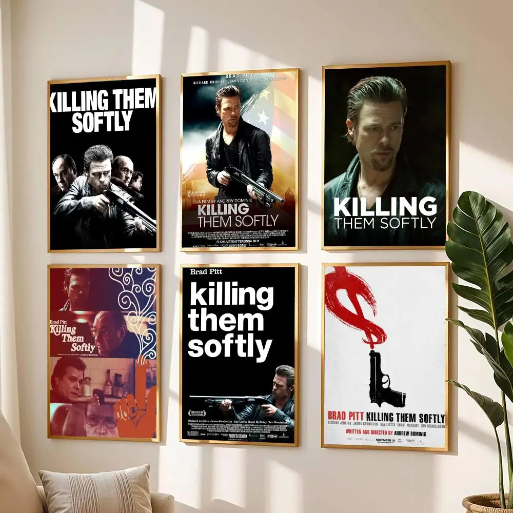 classic movie K-Killing Them Softly 2012-Y Painting Calligraphy Boho Botanical Decor for Living Room  Elegant Home Style