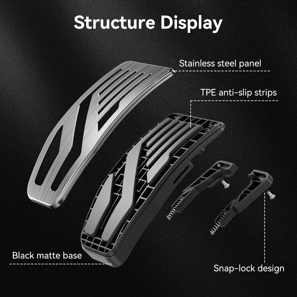 YZ For Tesla Model X/S/3/Y/YL Highland Juniper 2017-2026 Foot Pedals Cover Non-Slip Aluminum Alloy Accelerator Gas Fuel Brake