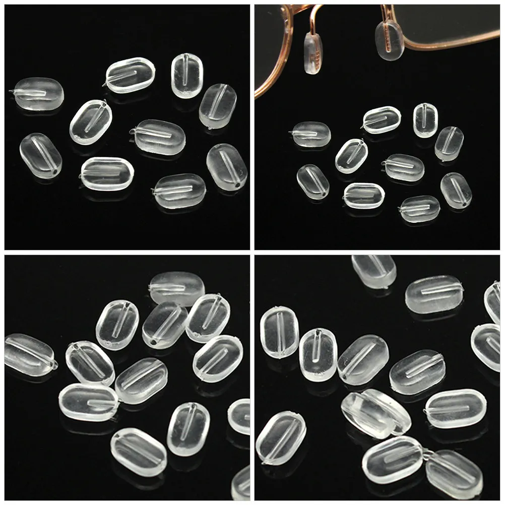 20Pairs Glasses Nose Pad Soft Silicone Anti-Slip Eyeglass Nose Cushion for Spectacles Frame Replacement Eye Protection