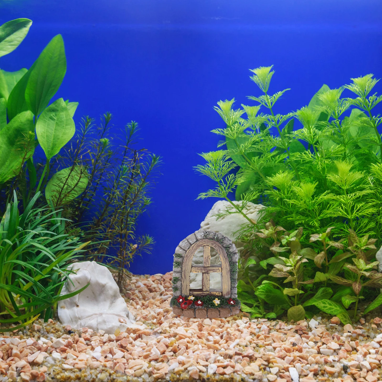 

4 Pcs Fish Tank Succulent Flower Pot Garden Decoration Outdoor Landscape Adornment Decorations