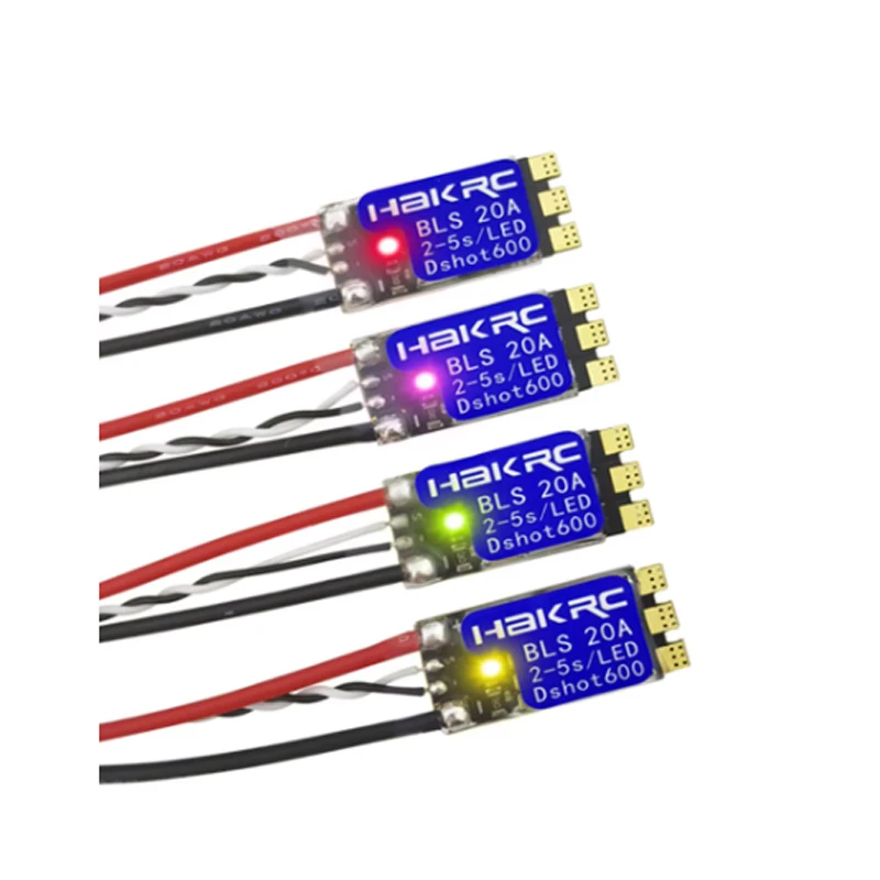 HAKRC BLS 20A F20A BLHeli-S Dshot150/300/600 2-5S Brushless Speed ESC Built-in RGB LED for FPV Racing Freestyle Drone