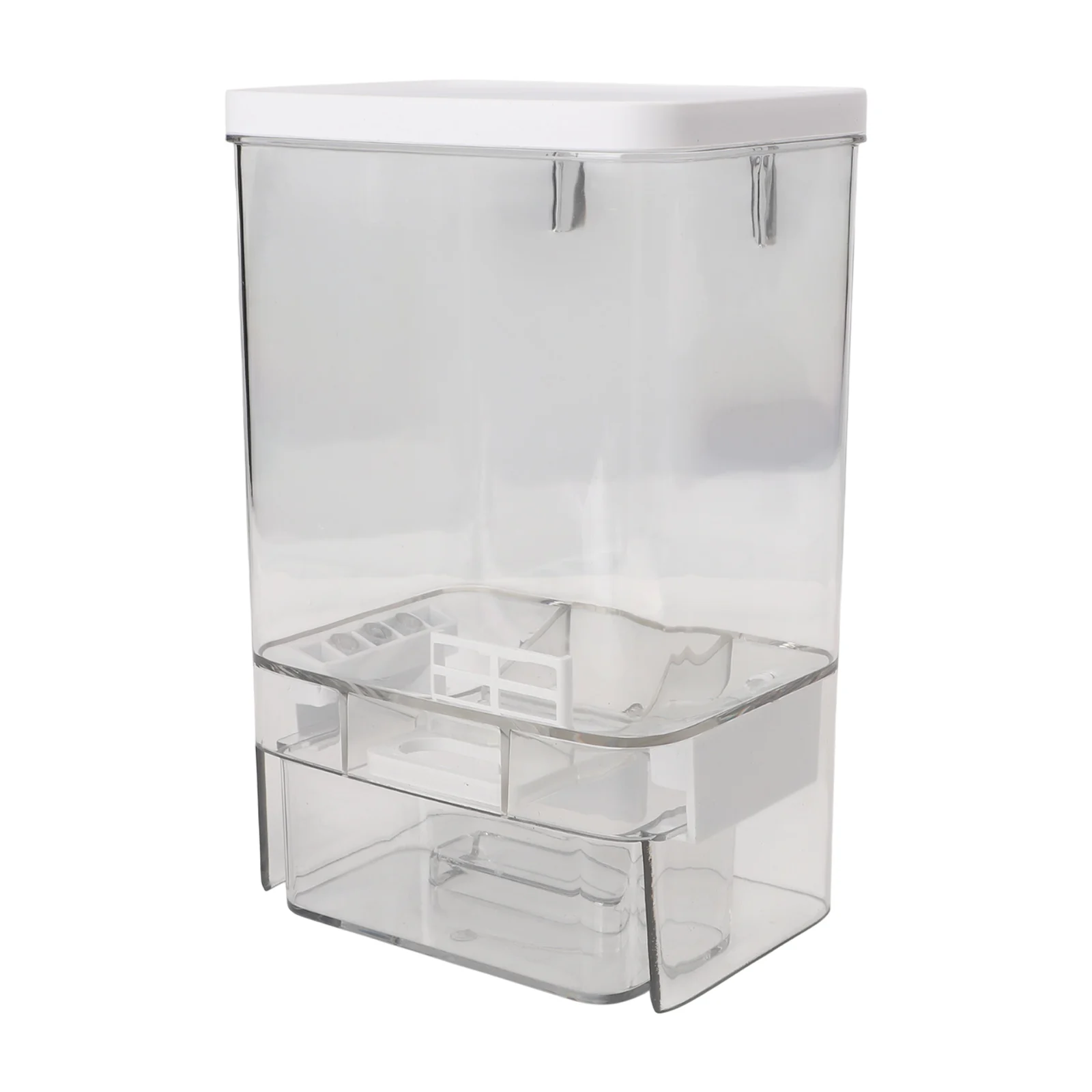 

Диспенсер для стирального порошка 20x12.9x10.5см, контейнер для моющих средств, аксессуары для стирки, оптимален для твердых средств, компактное решение для экономии места