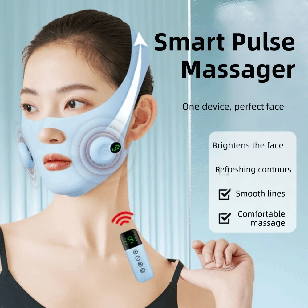 インテリジェントemsフェイシャルリフティングマシン-電動フェイスリフトアップシェイピングマッサージャー-チークスリマー-強度調整可能