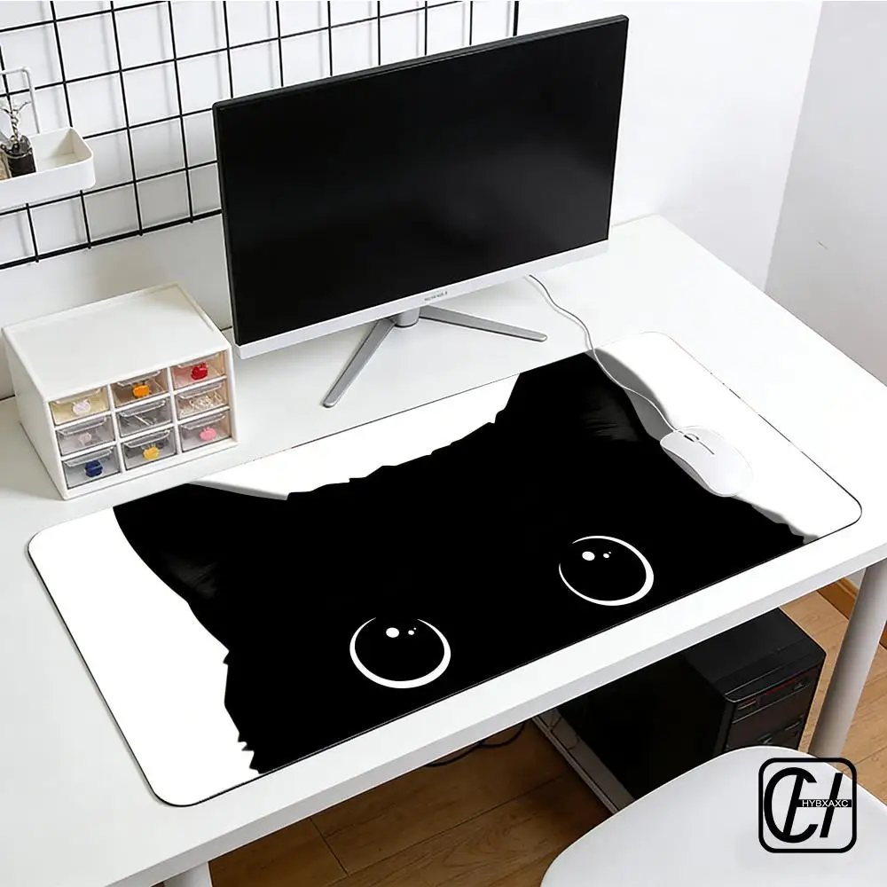 

Mouse Pad Gaming Speed Keyboard Pad Colorful Cat Pink Cute Kawaii Mouse Pad XXL Rubber Carpet Locked Edge Mouse Mat HYB XXC