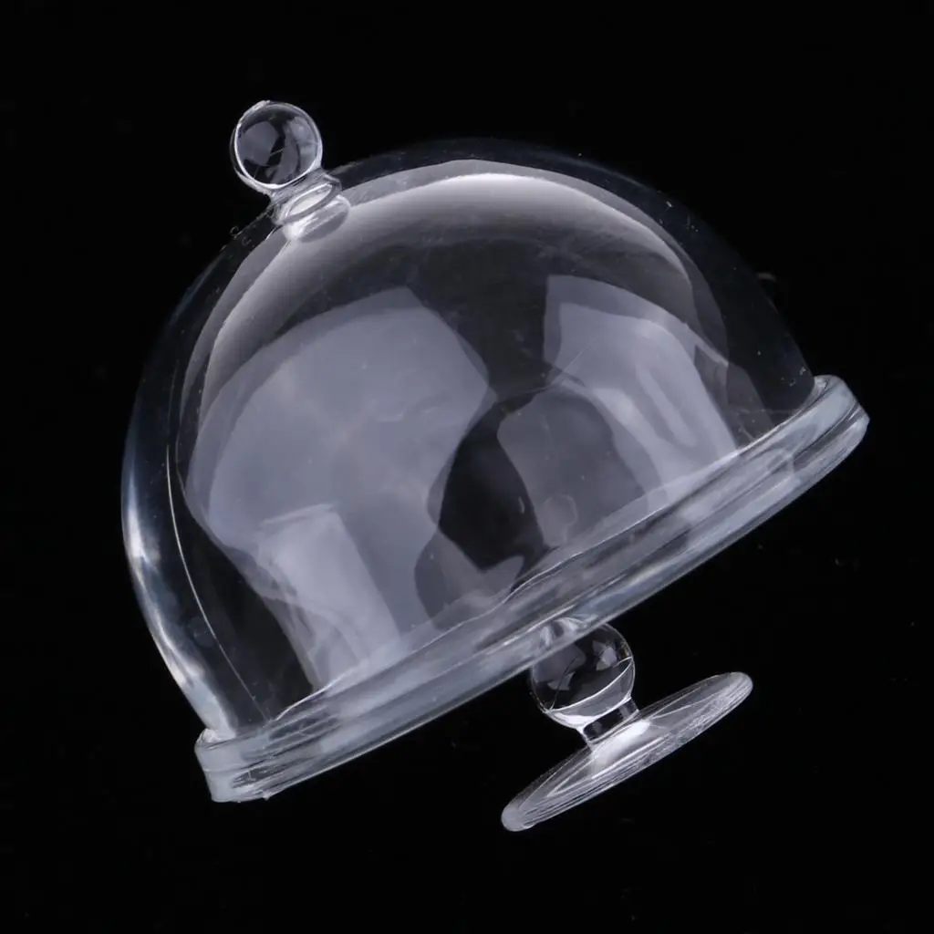 

Миниатюрные тарелки для кукольного домика, прозрачные подставки для посуды, аксессуар для декора кухни кукольного домика 1:12