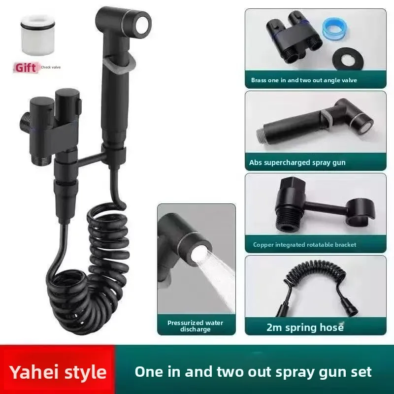 رفيق مرحاض عالي الجودة من النحاس بالكامل، واحد في اثنين من التحكم المزدوج، منفذ مزدوج، صمام زاوية تحكم مزدوج للحمام قوي