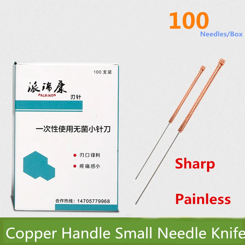 

ALL Sizes Disposable Acupotome Copper Handle Knife Needle 100 Sharp Micro Acupotomy Slimming Body Painless Acupuncture Needle