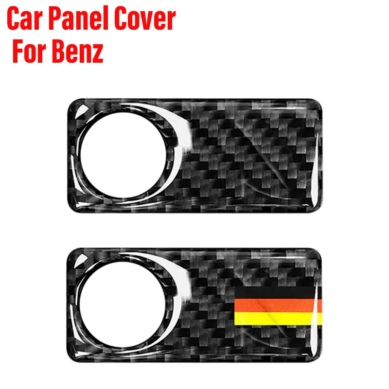 1Pcs Carbon Fiber Car Glove Box Panel Handle Cover Sticker Trim Decor Decal For Mercedes Benz C class W204 260 300 2007-2014