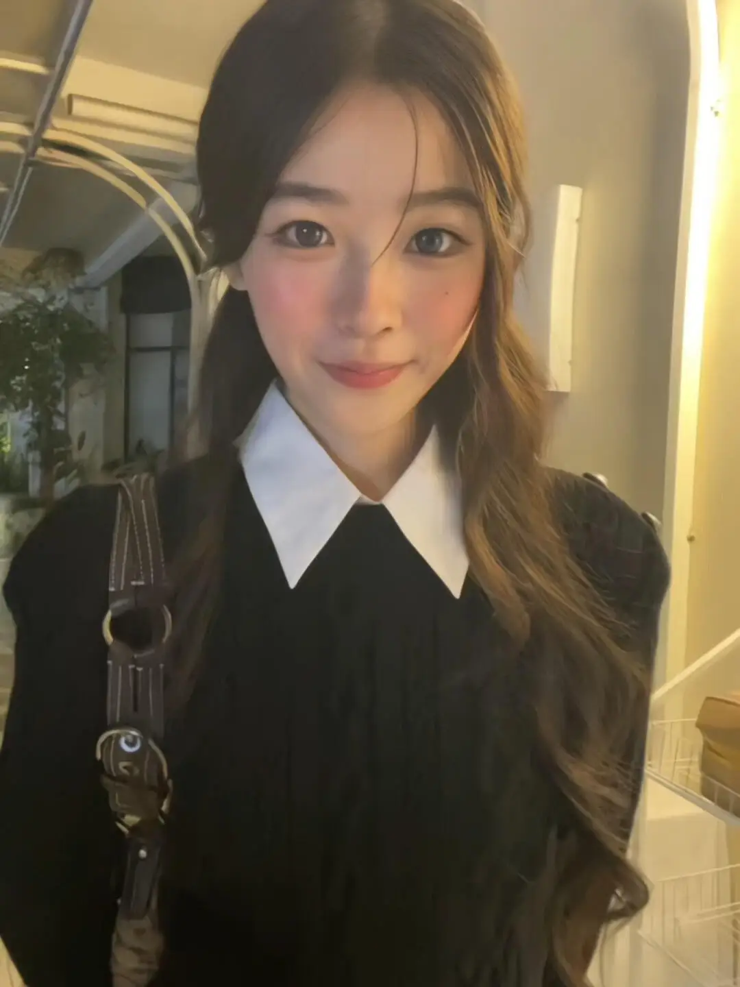 

Bla Knitted ort irt Collar Sweater Women's Slim Fit Base Layer Top Autumn Winter Faion Commute Sle Purl Stitch