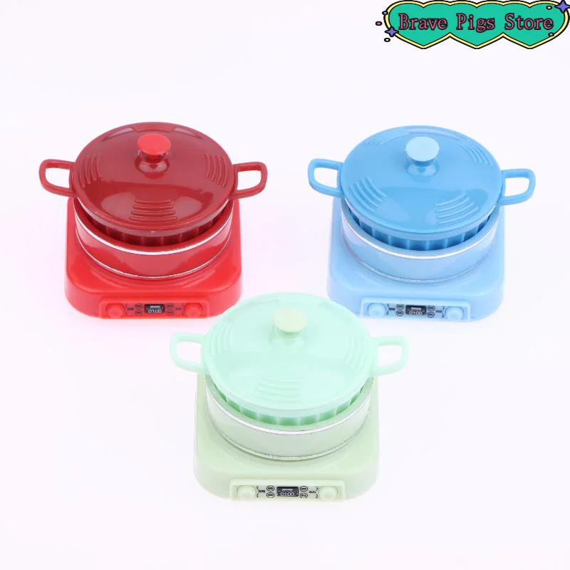 1Pcs Mini Kitchen Appliance Model Mini Electromagnetic Pot Shooting Scene Props