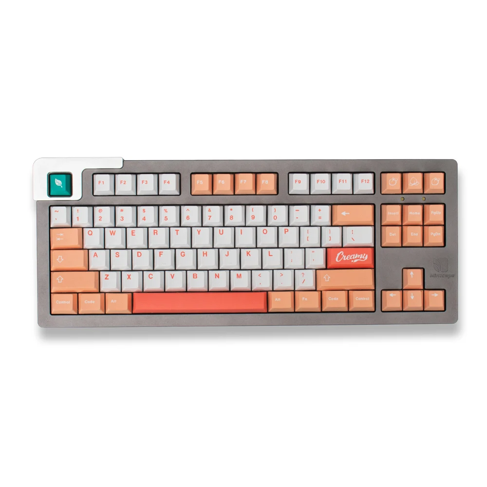 

GMK Peaches Cream Peach Nut Factory Height PBT Thermal Sublimation Full Set Adaptation 75/98/87