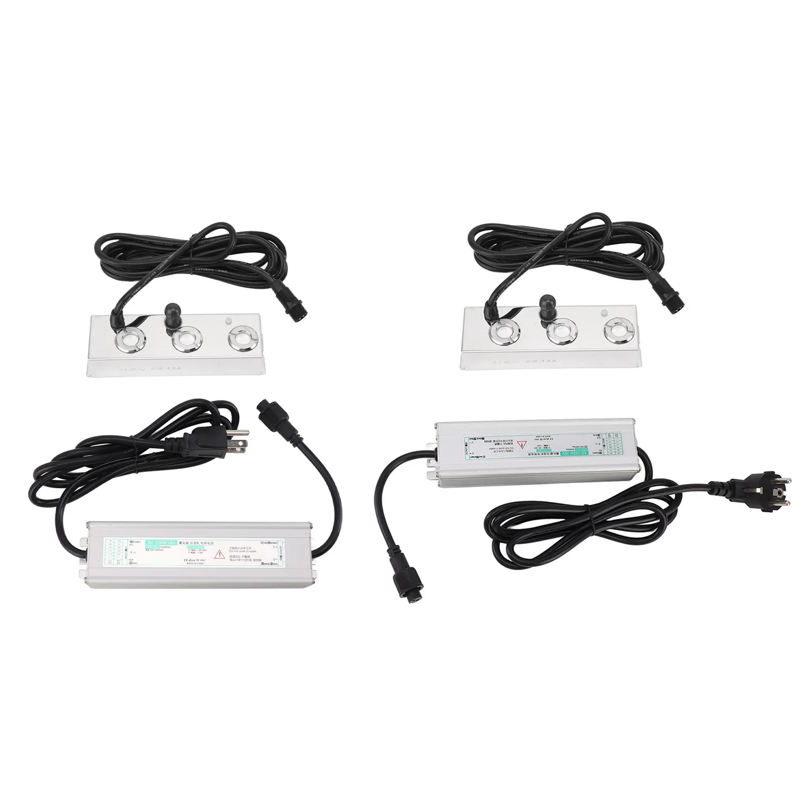 

3 Head Mist Maker Mister for Greenhouse Garden Lawn Pond Stainless Automatic Power Failure Ultra Sound Fog Maker Pond Foggers