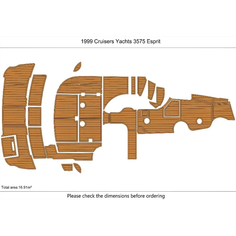 for 1999 Cruisers Yachts Esprit 3575 EVAFaux Teak Marine Floor