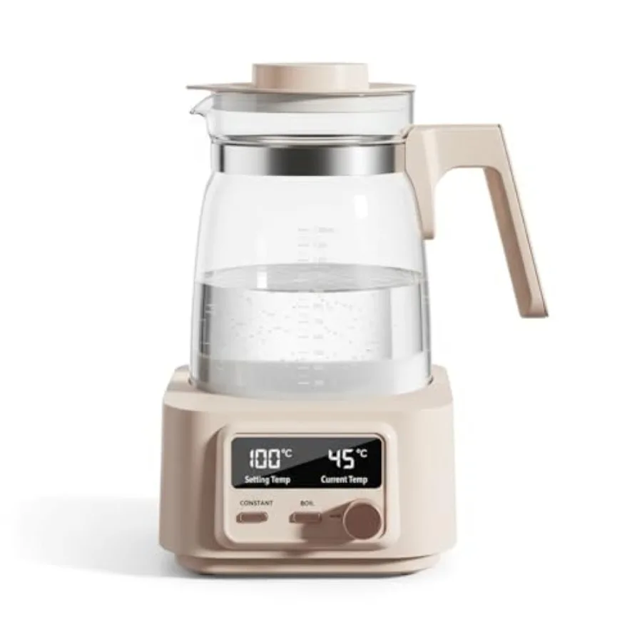 

Умный электрический чайник Smart Kettle Pro, стеклянный, объем 1.3 л, цифровой LED-дисплей, контроль температуры 40-100°C, функция автоматического поддержания тепла