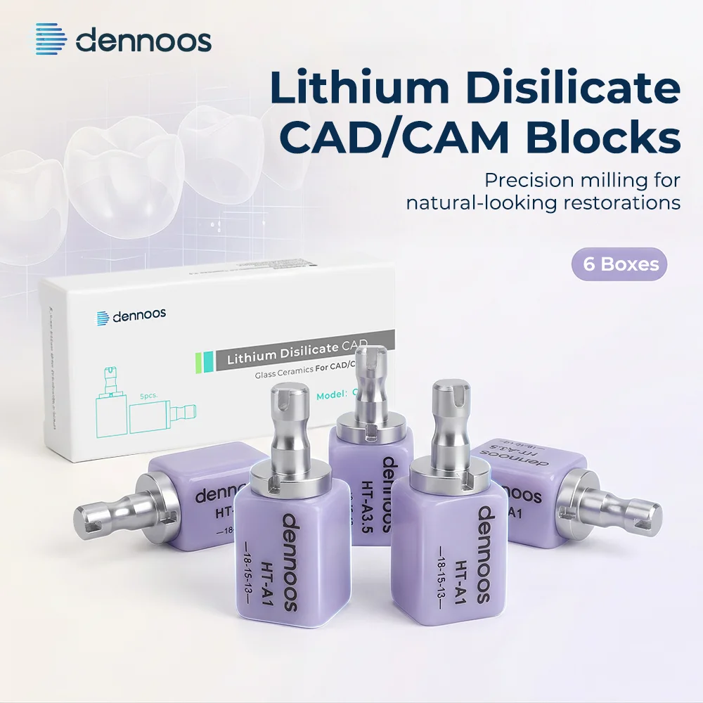 30pcs Dental Lithium Disilicate Glass Ceramic Cubes Blocks C14 LT/HT/MT Sirona Cerec System CAD CAM Veneer/Crown/Bridge