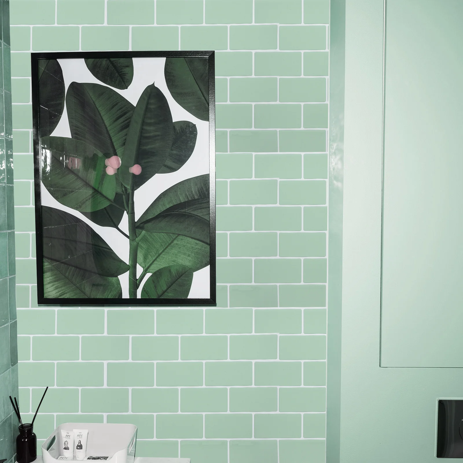 

Self-Adhesive Decorative Tiles 11.99x11.99in 3D Gel Wall Stickers Waterproof Peel Stick Kitchen Bathroom Tile Backsplash