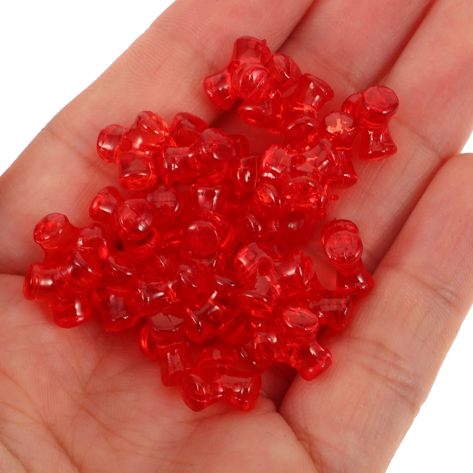 

1000 Pieces Plastic Three-pointed Bead Jewelry Beads for Necklace Making Triangle Charms Large