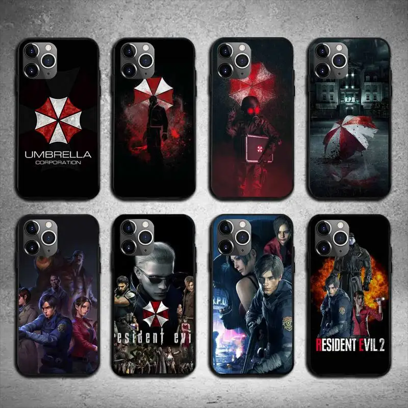 R-RESIDENT GAME EVILS Phone Case For iPhone 11 12 Mini 13 14 Pro XS Max X 8 7 Plus SE XR Shell