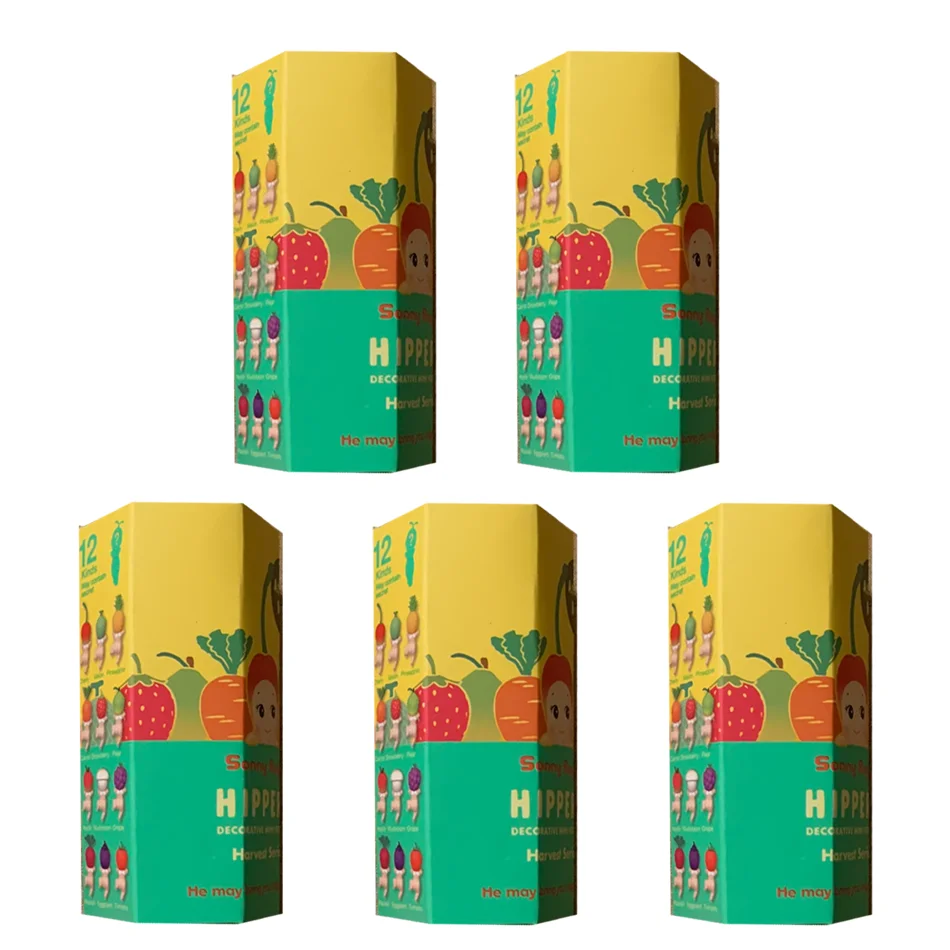 1-12 Stück Obst-Gemüse-Kopf Mini Liegende Puppe Blind Box Niedliche Bildschirm-Figuren Desktop-Auto-Ornament Sammlerstück Spielzeug Geburtstagsgeschenk