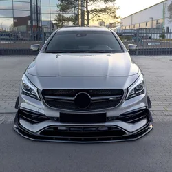 For 2016-2019 Mercedes Benz CLA Class C117 CLA200 260 CLA45 AMG Front Bumper Lip Spoiler Splitter Body Kit